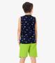 Imagem de Conjunto Infantil Regata Com Bermuda Rovi Kids Azul