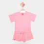 Imagem de Conjunto Infantil Romitex Enjoy Today Blusa + Short Moletinho Menina