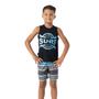 Imagem de Conjunto Infantil Verão Menino Shorts Camiseta Regata Surf