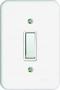 Imagem de Conjunto Interruptor 1 Tecla Simples 10A Embutir Radial Branco Completo