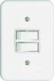 Imagem de Conjunto Interruptor 2 Teclas Simples 10A Embutir Radial Branco Completo