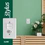 Imagem de Conjunto Interruptor Duplo + 1 Tomada 10a Stylus Ilumi