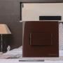 Imagem de Conjunto Interruptor Duplo 2 em 1 Simples 70x70 para Movel planejado MDF DRYWALL  Sleek Marrom Margirius
