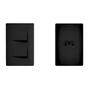 Imagem de Conjunto Interruptor Duplo E Tomada 10a Habitat Black Fame