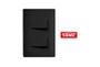 Imagem de Conjunto Interruptor Duplo E Tomada 10a Habitat Black Fame