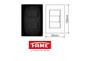 Imagem de Conjunto Interruptor Duplo E Tomada 10a Habitat Black Fame