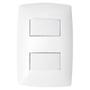 Imagem de Conjunto Interruptor Duplo Paralelo 4X2 - Blux Home Branco