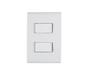 Imagem de Conjunto Interruptor Duplo Simples 10A Liz  Tramontina