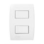 Imagem de Conjunto Interruptor Duplo Simples 4x2 Ilus Siemens Soprano