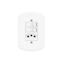 Imagem de Conjunto Interruptor Duplo Simples C/ Tomada 20a Fame Blanc