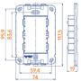 Imagem de Conjunto Interruptor Simples 10A 4x2 B3 MarGirius