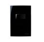 Imagem de Conjunto Interruptor Simples 10A 4x2 Preto Ebony Clean MarGirius
