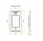 Imagem de Conjunto Interruptor Simples 10A 4x2 Preto Ebony Clean MarGirius