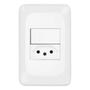 Imagem de Conjunto Interruptor Simples 10a+ Tomada 2p+t 20a 4x2 - Pial Pop
