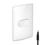 Imagem de Conjunto Interruptor Simples Com Led Placa e Suporte Branco Gloss 4x2 Nereya Legrand