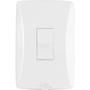 Imagem de Conjunto interruptor simples com placa vertical petra mec-tronic