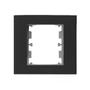 Imagem de Conjunto interruptor simples duplo 10a embutir moveis preto pezzi
