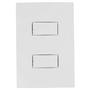 Imagem de Conjunto Interruptor Simples Duplo Branco I9 9418 Ilumi