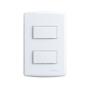 Imagem de Conjunto Interruptor Simples Duplo Branco Siena 6521 Alumbra
