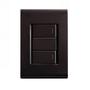 Imagem de Conjunto Interruptor Simples Duplo Grafite Tramontina Liz
