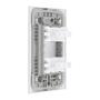 Imagem de Conjunto Interruptor Simples Duplo Inova Pro 85039 Alumbra
