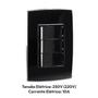 Imagem de Conjunto Interruptor Simples + Duplo Paralelo Preto Force Line