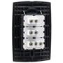 Imagem de Conjunto Interruptor Simples + Duplo Paralelo Preto Force Line