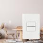 Imagem de Conjunto Interruptor Simples DuploSleek Margirius Branco