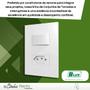 Imagem de Conjunto Interruptor Simples E Tomada 10a 4x2 Branco Satin - B.lux