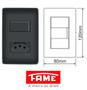Imagem de Conjunto Interruptor Simples e Tomada 20A FAME Preto Fosco