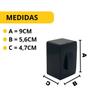 Imagem de Conjunto Interruptor Simples Sobrepor Sistema X Preto Black