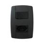 Imagem de Conjunto Interruptor Simples + Tomada 10A 250V 4x2 Preta