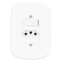Imagem de Conjunto Interruptor Simples + Tomada 2P+T 10A 250 Volts Blanc - 1357 - FAME