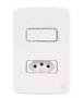 Imagem de Conjunto Interruptor Simples Tomada 2p+t 10a 4x2 Branca Weg
