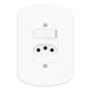 Imagem de Conjunto Interruptor Simples + Tomada 2P+T 20A 250 Volts Blanc - 1358 - FAME