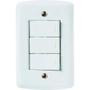 Imagem de Conjunto Interruptor Simples Triplo 10A Lux², 4x2, Branco