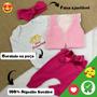 Imagem de Conjunto Inverno Body Manga Longa Bem Blogueirinha Diva com Colete Polar Rosa e Calça de Laço Pink