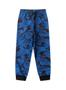 Imagem de Conjunto Inverno Menino Azul Blusão com Capuz e Calça em Moletom Dino Camuflado