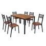 Imagem de Conjunto Jade Flex 1,36m Tampo Laminado com 6 Cadeiras
