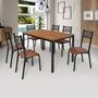 Imagem de Conjunto Jade Flex 1,36m Tampo Laminado com 6 Cadeiras