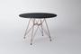 Imagem de Conjunto Jantar Eames De Ferro Cobre Tampo Redondo 110cm Preto 4 Cadeiras Preto
