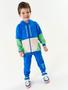 Imagem de Conjunto Jaqueta Color Block E Calça Azul Off White E Verde Abrange
