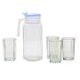 Imagem de Conjunto Jarra com Copos Transparente Vidro 5 Peças 800ML