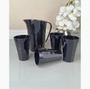 Imagem de Conjunto Jarra Prisma 2 litros com 4 Copos Preto Tupperware