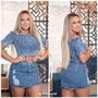 Imagem de conjunto jeans destroyed rasgo azul claro tam 40 - majestade modas