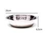 Imagem de Conjunto Jogo 12 Tigela Bacia Bowls Multiuso Em Inox Cozinha