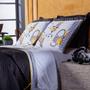 Imagem de Conjunto Jogo de Cama Lençol Game Streamer Branco Queen 04 Peças - Micropercal 180 Fios