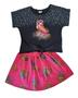 Imagem de Conjunto Juvenil Feminino Cropped + Saia Nanai