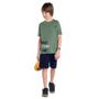 Imagem de Conjunto Juvenil Menino Kyly Verde e Azul Camiseta e Bermuda