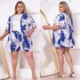 Imagem de Conjunto Kimono Plus Size Tecido Duna e ou Viscolinho Moda Verão Lançamento